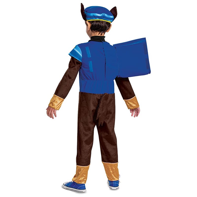 Disguise Chase Costume for Boys, Deluxe Paw Patrol Movie Character Outfit with Badge, Toddler Size Medium (3T-4T) - Image 2